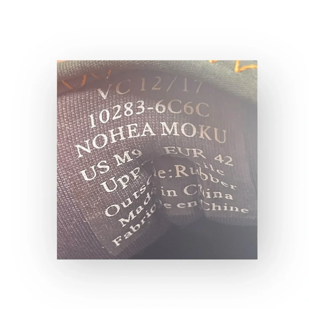OluKai ʊ Nohea Moku No Tie Drop in Heel Boat Shoes Slides ʊ Wet Dry ʊ Shadow ʊ 9